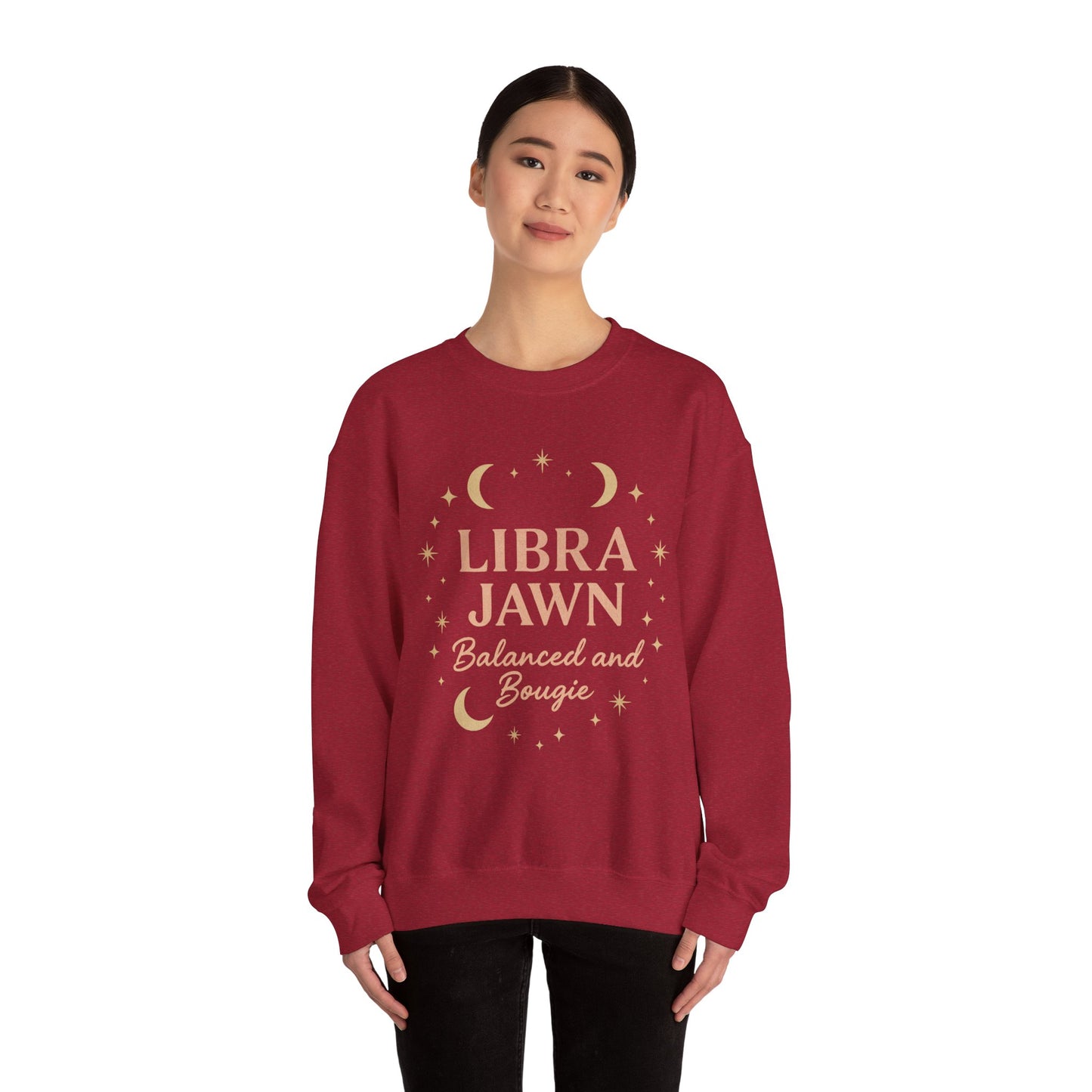 Libra Jawn Sweatshirt | Cozy Zodiac Crewneck | Astrology Gift | Balanced and Bougie | Libra Season Apparel | Perfect for Birthdays, Holidays