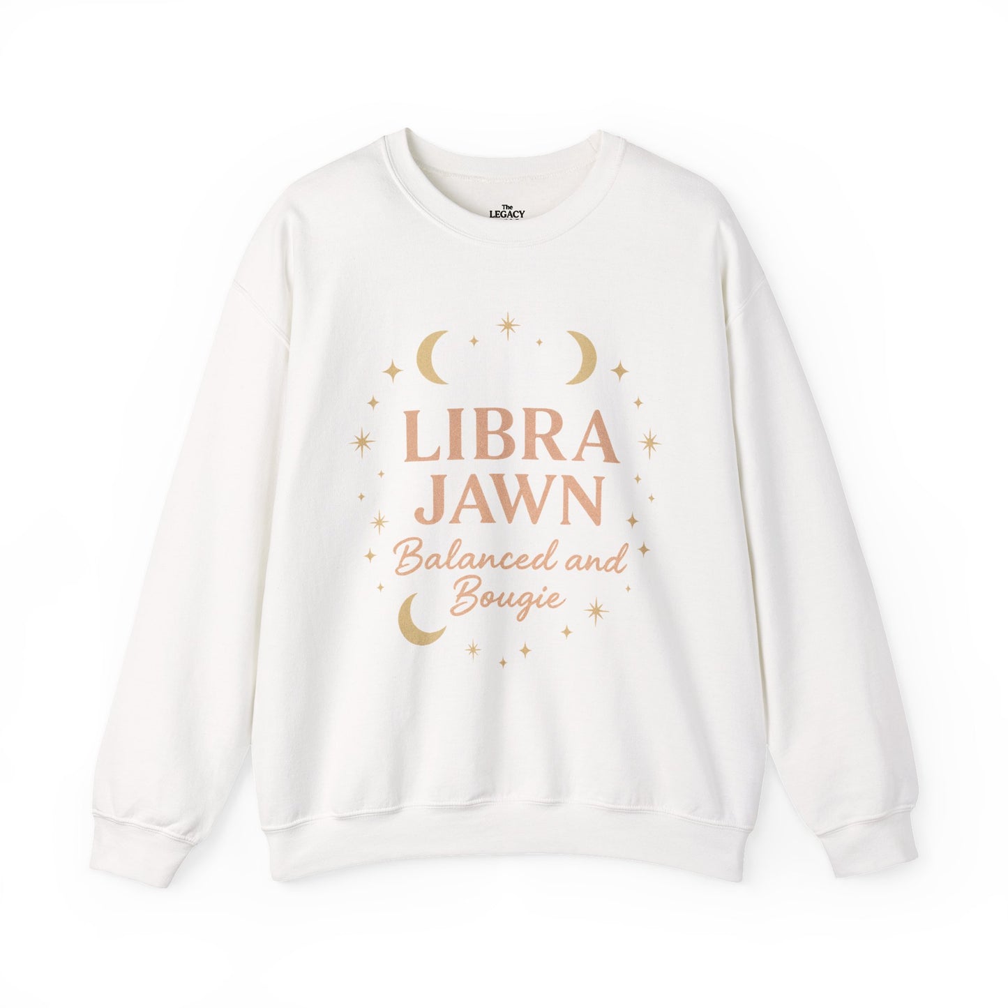 Libra Jawn Sweatshirt | Cozy Zodiac Crewneck | Astrology Gift | Balanced and Bougie | Libra Season Apparel | Perfect for Birthdays, Holidays