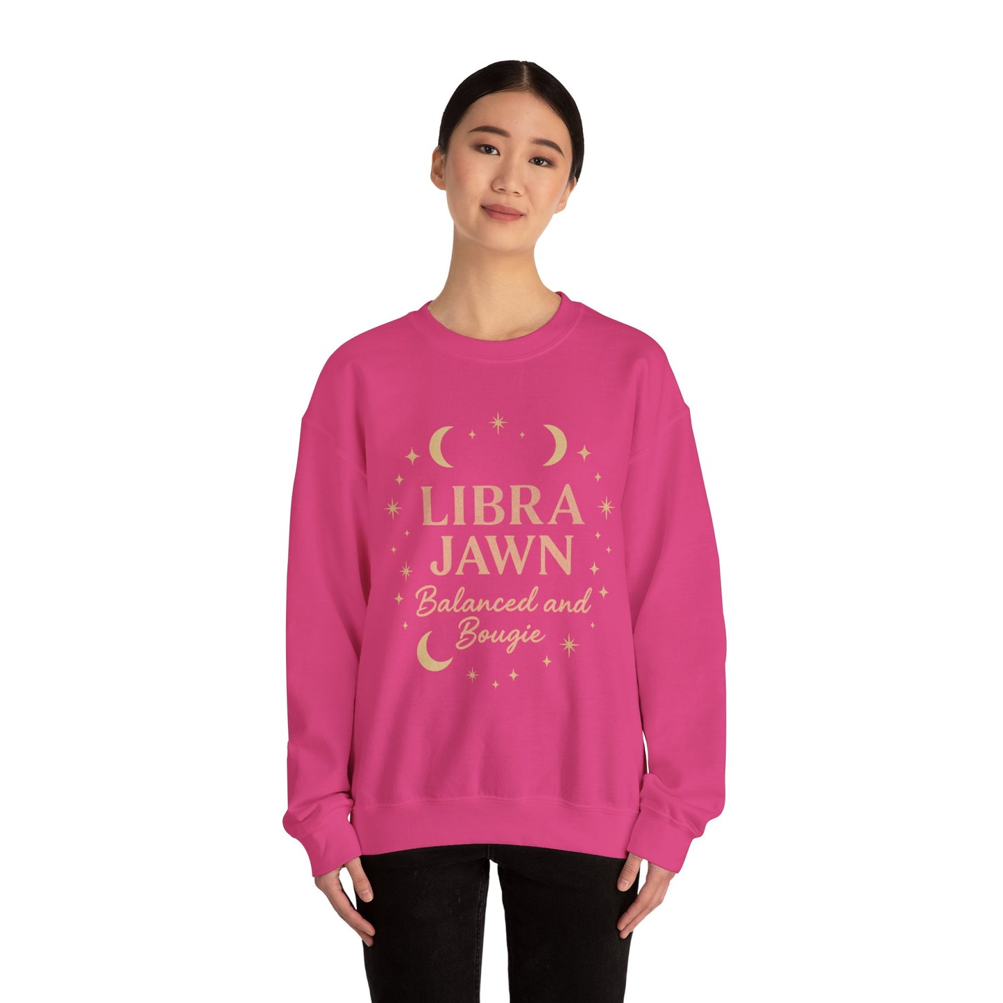 Libra Jawn Sweatshirt | Cozy Zodiac Crewneck | Astrology Gift | Balanced and Bougie | Libra Season Apparel | Perfect for Birthdays, Holidays