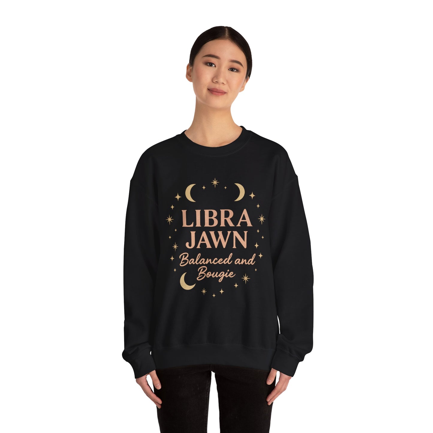 Libra Jawn Sweatshirt | Cozy Zodiac Crewneck | Astrology Gift | Balanced and Bougie | Libra Season Apparel | Perfect for Birthdays, Holidays